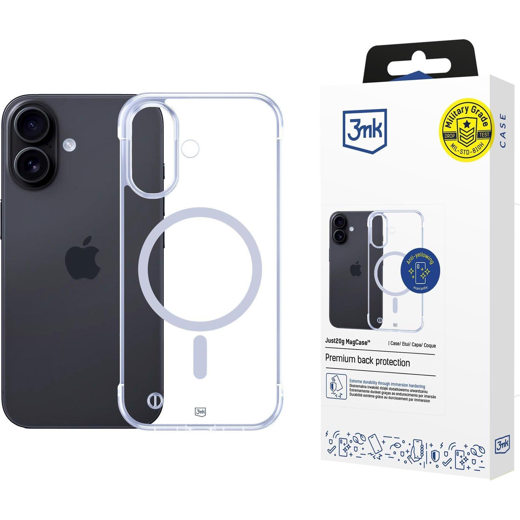 3Mk Trasparente - Just20g Clear Magcase - Iphone 17 - Transparent (Apple Iphone 17), Cover Smartphone,