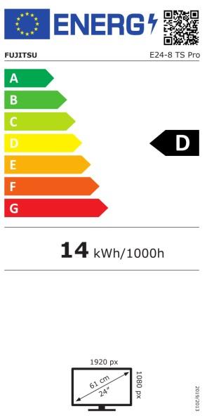 Energie-Label Fujitsu E24-8 TS Pro (1920 x 1080 Pixel, 23.80")