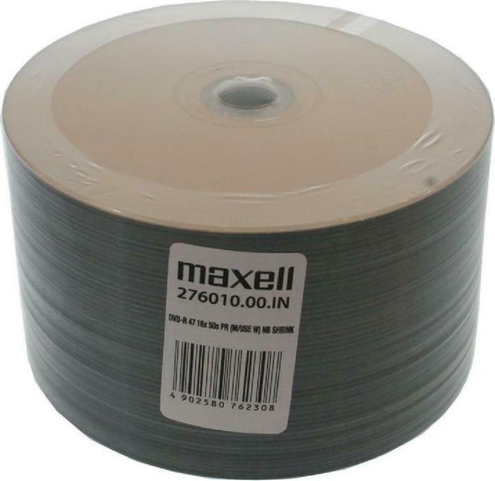 Actual product image Maxell DVD-R 4.7 GB 16x50 units (MXDP50S-) (50x)