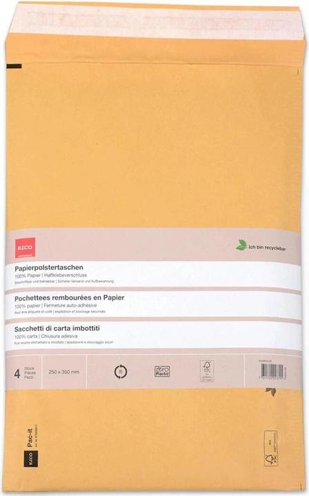 Elco Paper padded pocket 74653.92 249 x 356mm, brown 4 pcs. (4 pcs.)