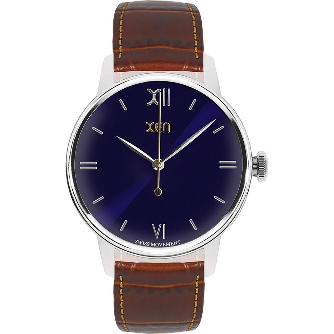 Xen, Armbanduhr, Armbanduhr Classic XQ0302, Braun, (Analoguhr, 41 mm)