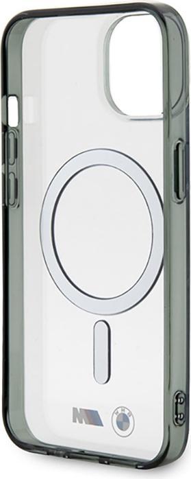 Image du produit BMW Étui BMHMP14MHCRS iPhone 14 Plus 6.7" transparent hardcase Silver Ring MagSafe (Apple iPhone 14 Plus)