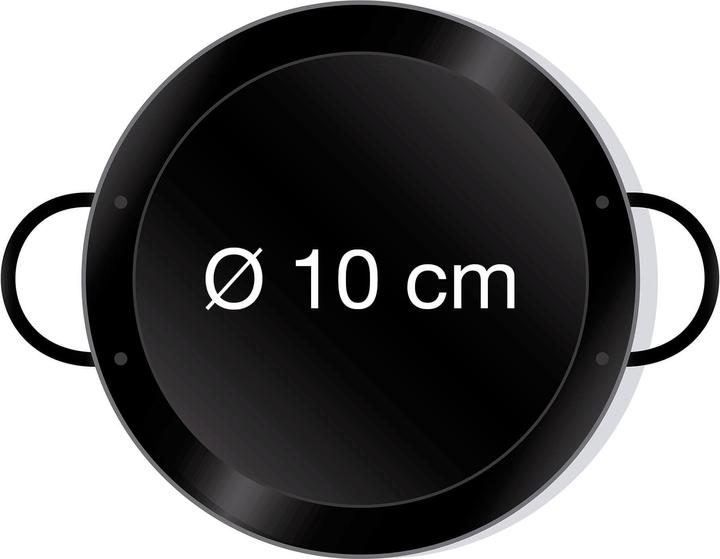 Immagine prodotto All'Grill Padella per paella smaltata Ø 10 cm (10 cm, Padella per friggere, Acciaio)