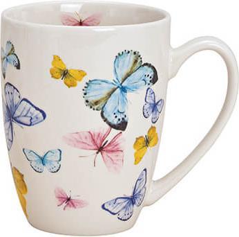 Beanarella Mug, butterfly decor, made of porcelain, 370ml, design 2 (370 ml, 1 x)