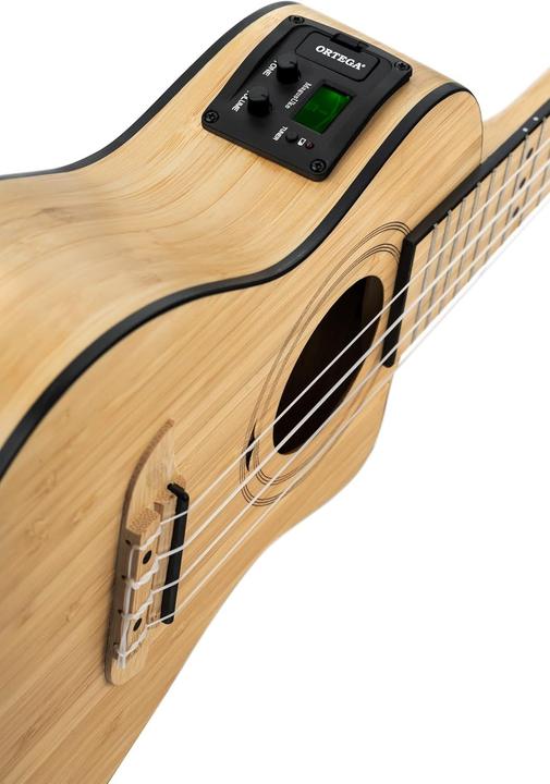Image du produit Ortega Ukulele Acustico-Elettrico Concert Serie Bambù Tutto Legno Massello (Acoustique)