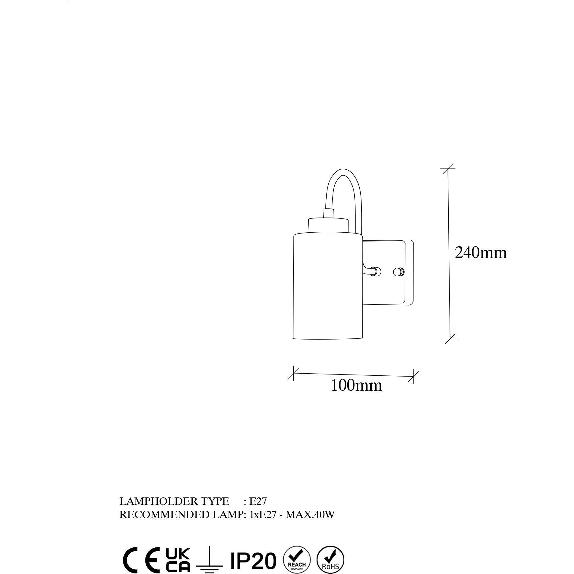 Thumbnail - Hanah Home, Wandleuchte + Deckenleuchte, Cadence (E27)