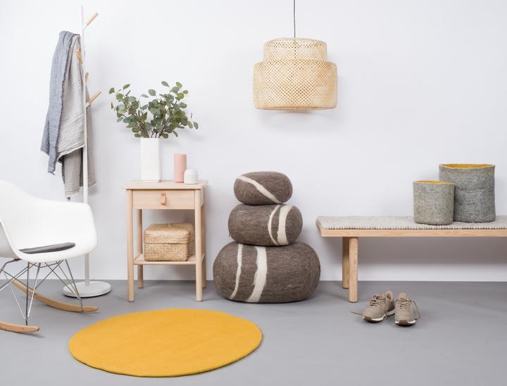 Produktbild Myfelt Alwin Filz-Kieselstein Kissen