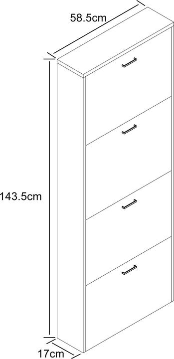 Produktbild VCM Sulos (59 x 17 x 144 cm)