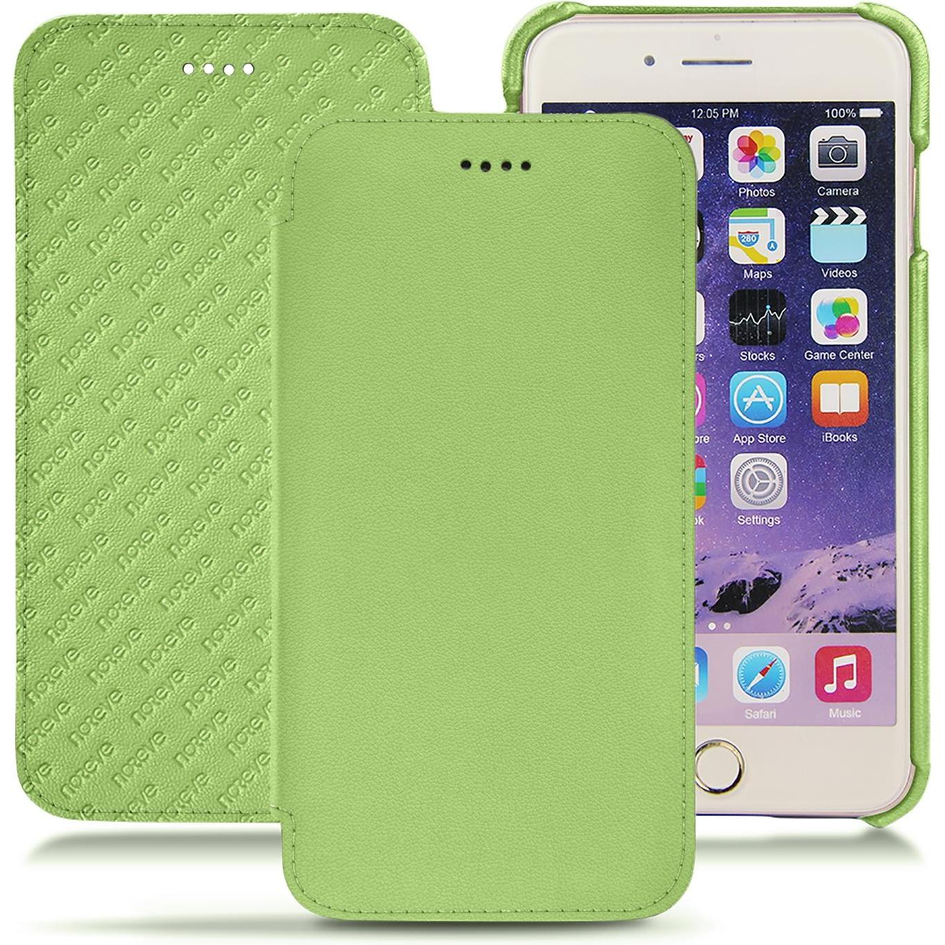 Noreve Lederschutzhülle horizontal (Apple iPhone 7 Plus), Smartphone Hülle, Rosa