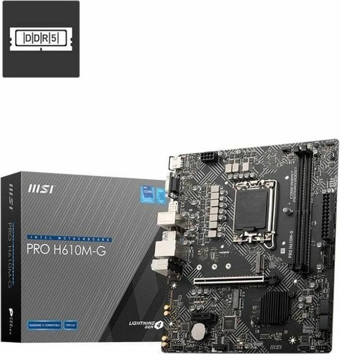 MSI PRO H610M-G (LGA 1700, Intel H610, mATX)
