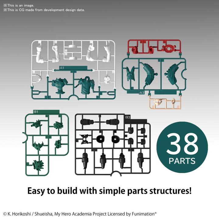 Actual product image Bandai Entry Grade Izuku Midoriya