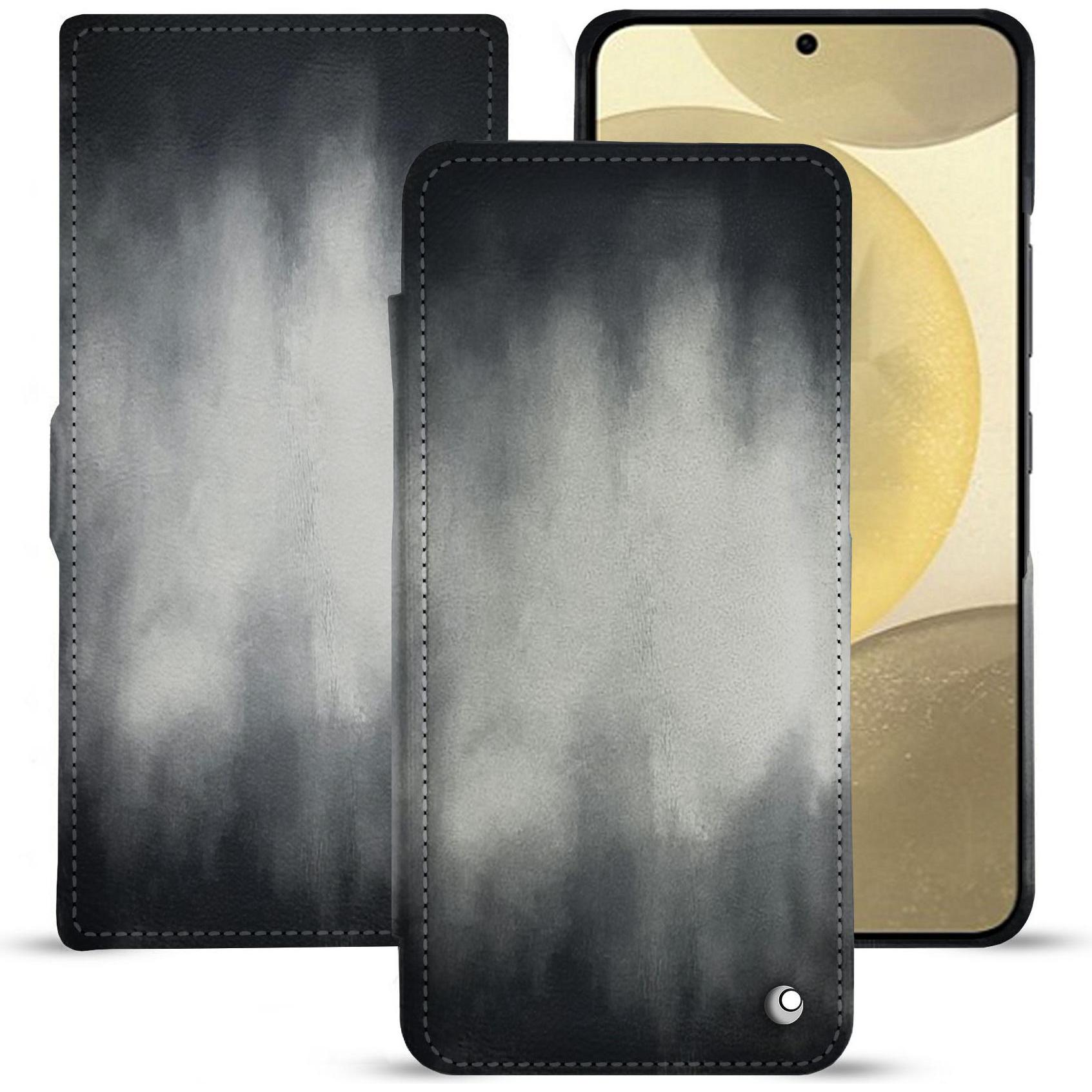Noreve Lederschutzhülle horizontal (Samsung Galaxy S24+), Smartphone Hülle, Grau