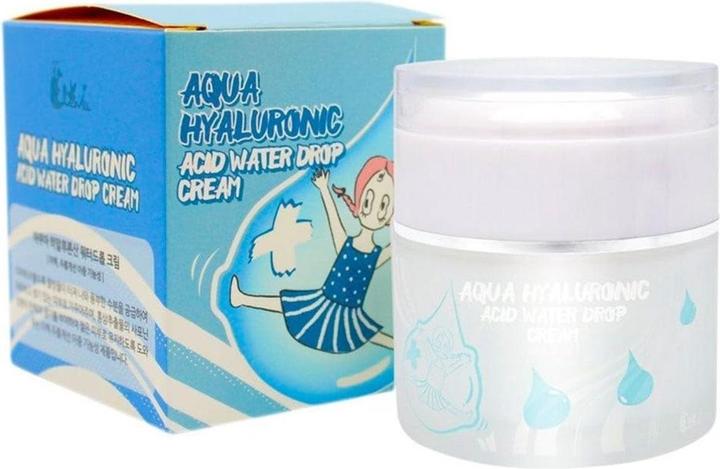 Actual product image Elizavecca Aqua Hyaluronic Acid Water Drop Wrinkle Functional Care Cream 1.7 Ounce (50 ml, 24h cream)