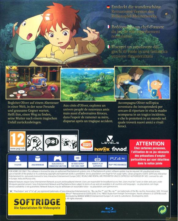 Produktbild Bandai Namco Ni No Kuni: Der Fluch der weissen Königin Remastered (PS4, Multilingual)
