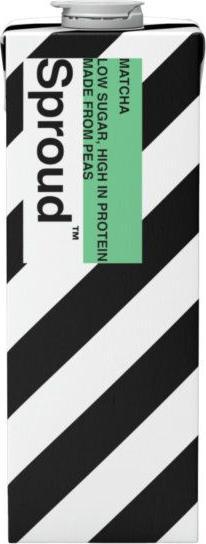 Actual product image Sproud Matcha Erbse Milch 1 l