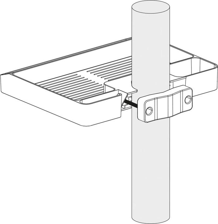 Actual product image Value Pole Mounted Storage Shelf