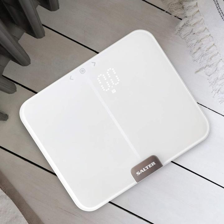 Actual product image Salter 9164 WH3RJLEU16 Ghost Compact Analyser Scale, White (180 kg)