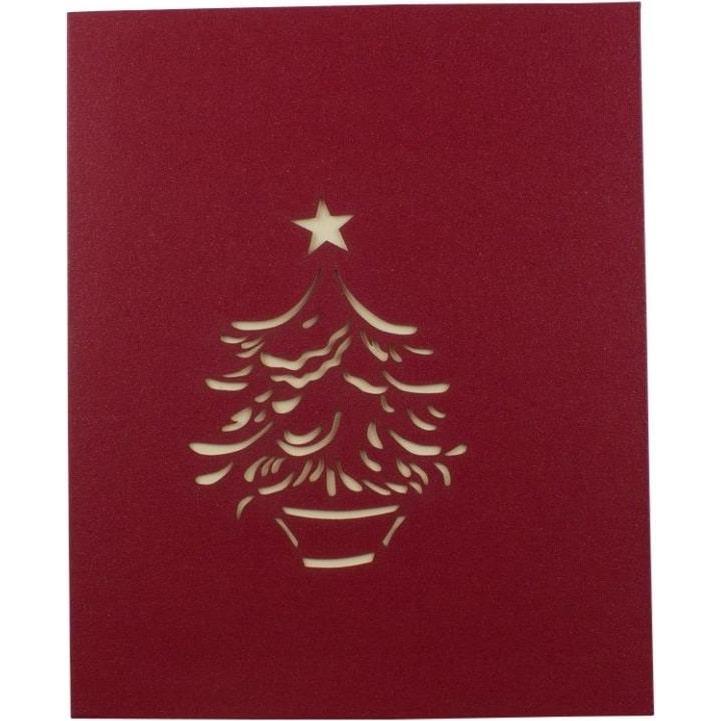 Thumbnail - JTI, Grusskarte + Briefpapier, Handgefertigte Pop-Up-Weihnachtskarte - Nr. 10 (1 Stk.)