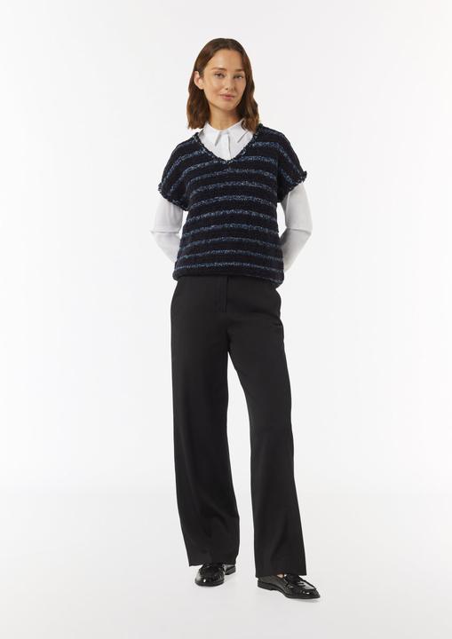 Produktbild Comma Strickpullunder Strickpullunder aus Effektgarn mit Fransen (40)