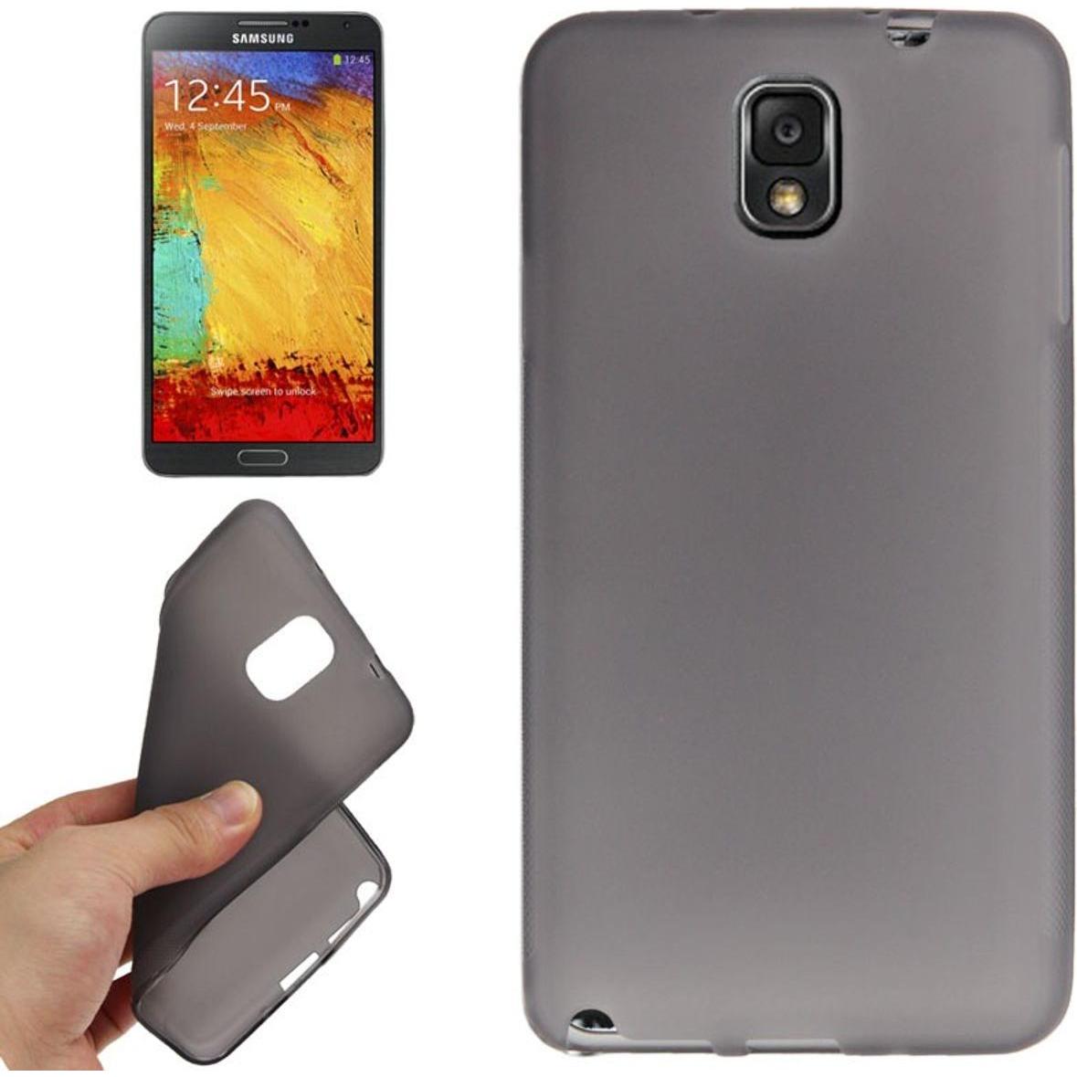 König Design Handyhülle TPU Schutzhülle für Samsung Galaxy Note 3 / N9000 dunkelgrau (Samsung Galaxy Note 3), Smartphone...