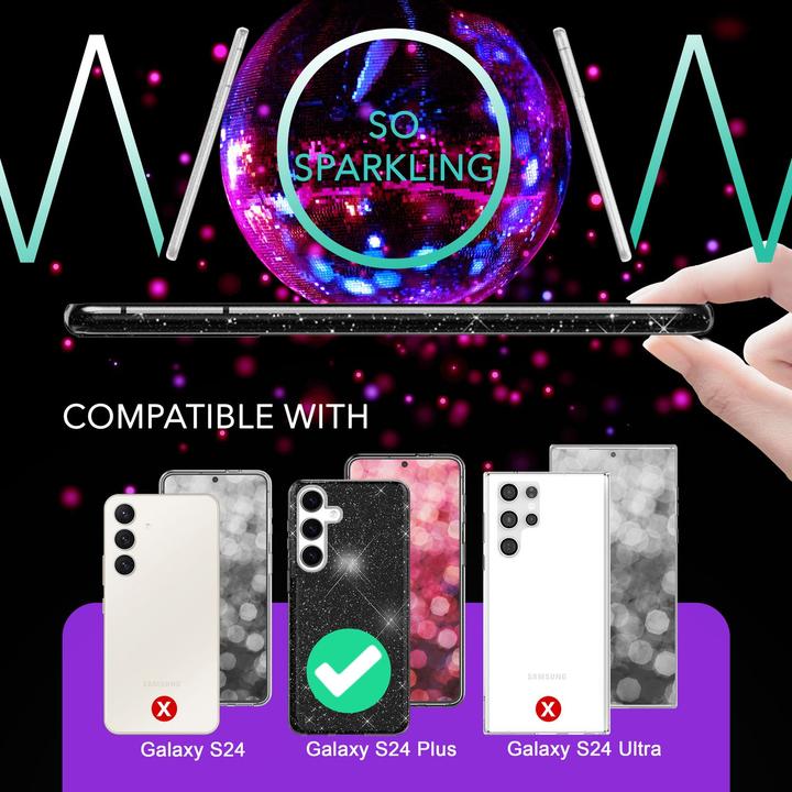 Image du produit Nalia Étui hybride pailleté (Samsung Galaxy S24+)