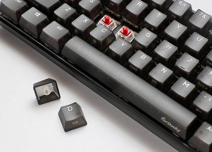 Produktbild Ducky One 3 Aura Black Mini Gaming Tastatur, RGB LED - MX-Speed-Silver (US) (Eng. Int., Kabelgebunden)