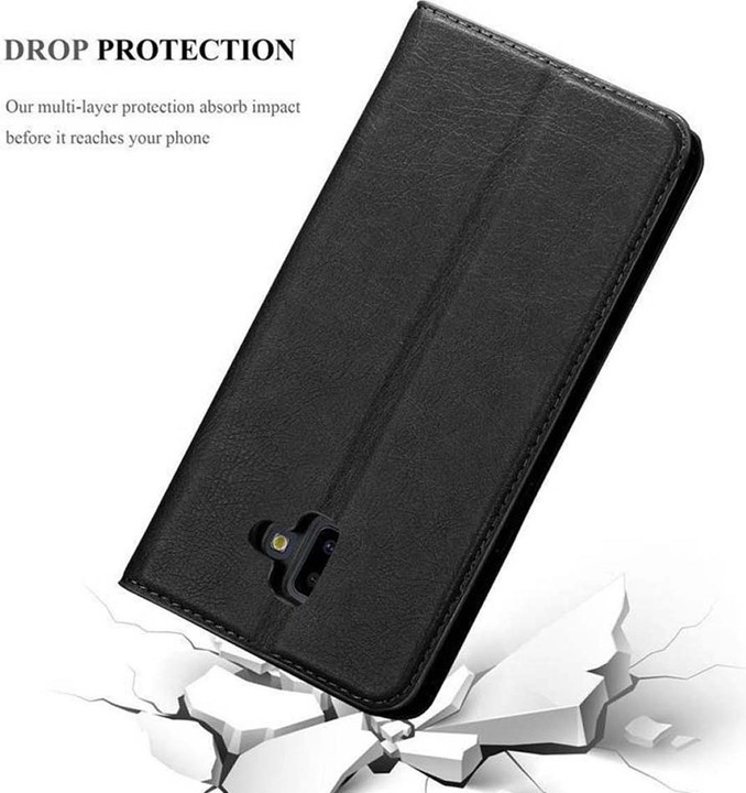 Actual product image Cadorabo Book Invisible Magnet Cover (Samsung Galaxy J6+)