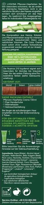 Immagine prodotto Logona Crema vegetale (210 rosso rame)