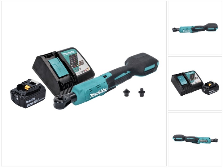 Actual product image Makita DWR 180 RM1 Battery ratchet screwdriver 18 V 47.5 Nm 1/4" 3/8" + 1x battery 4.0 Ah + charger (1/4", 3/8")