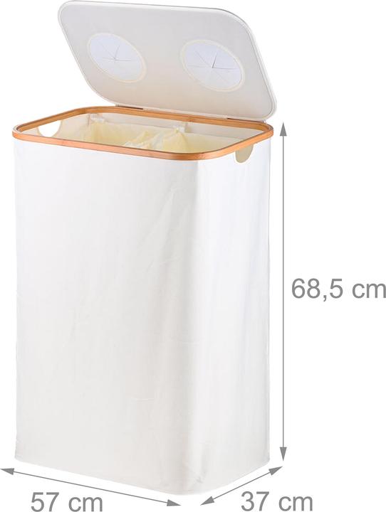 Actual product image Relaxdays Pfandflaschen-Sammelbehälter 2 Fächer (1x)