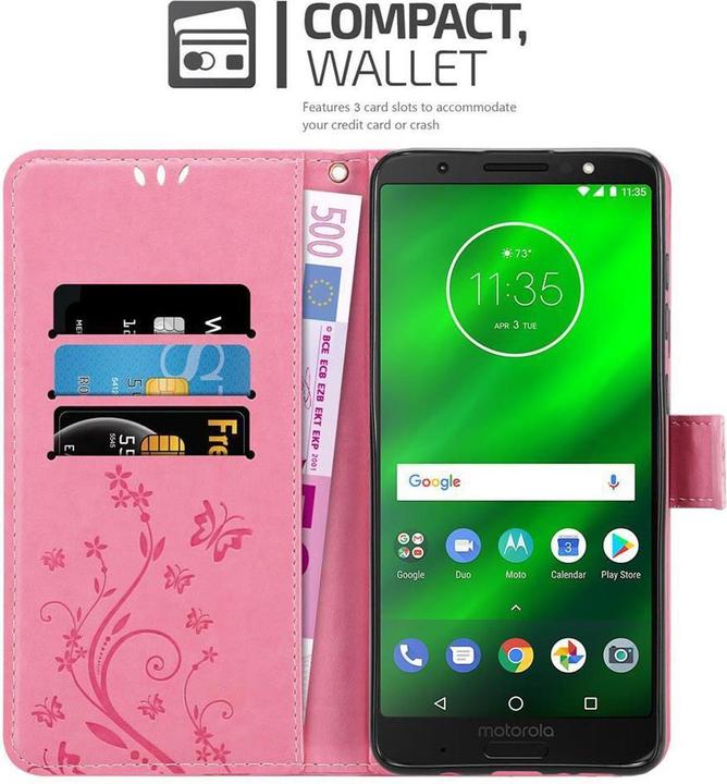 Immagine prodotto Cadorabo Copertina del libro di fiori (Motorola Moto G6 Plus)