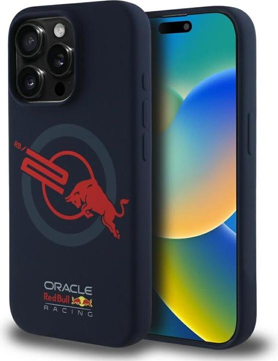 Image du produit Red Bull Case HC Silicone ORBR20 Logo Red Lining for iPhone 15 Pro MagSafe navy blue (Apple iPhone 15 Pro)