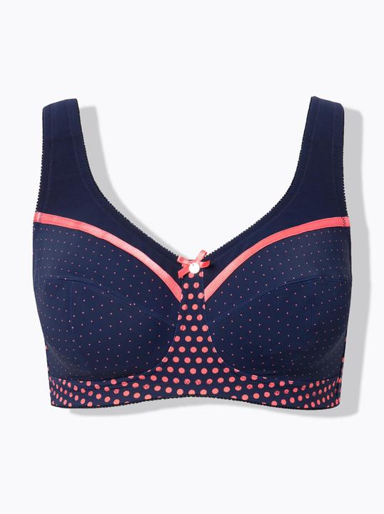 Actual product image Ulla Popken Mixed Polka Dot Relief B ra (85 C)