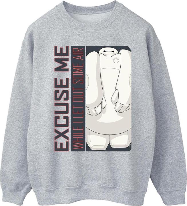 Actual product image Disney Mens Big Hero 6 Baymax Excuse Me Some Air Sweatshirt (S)