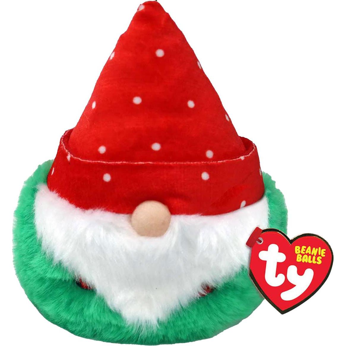 Ty Teeny Puffies Christmas Gnome Red Hat 10cm (10 cm)