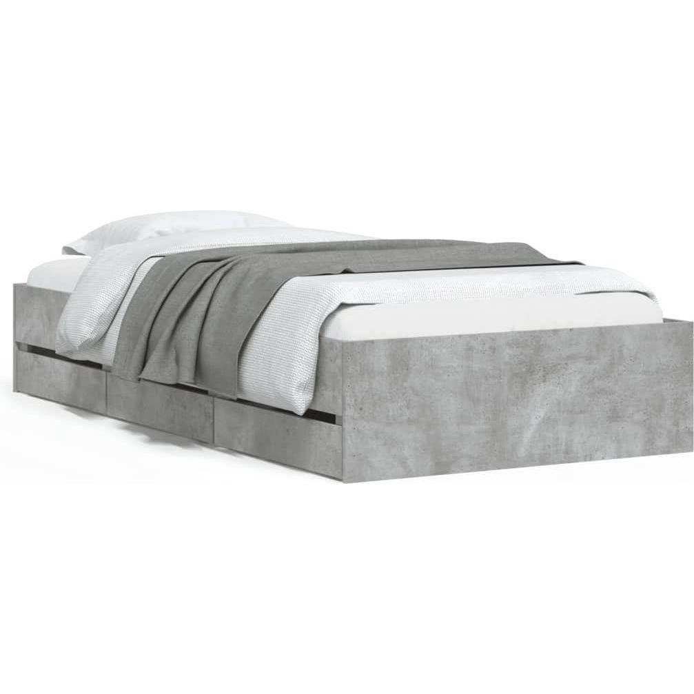 VidaXL, Bett, Bettgestell mit Schubladen (90 x 190 cm)
