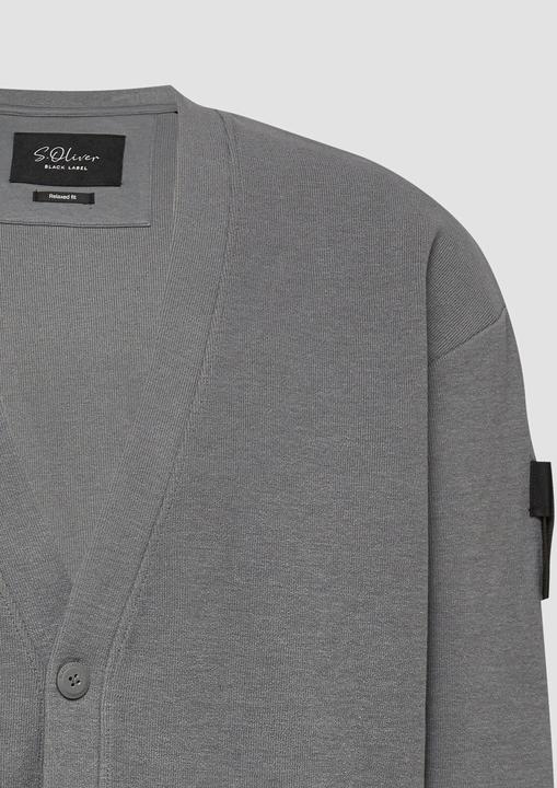 Produktbild s.Oliver Relaxed-Fit-Cardigan aus strukturierter Sweatware (S)