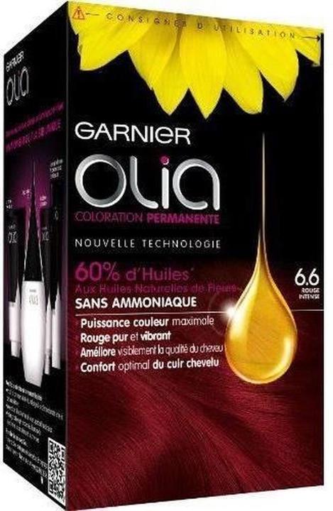 Actual product image Garnier Olia Permanent Oil Colour 6.60 Intense Red (6.60 Intense Red)