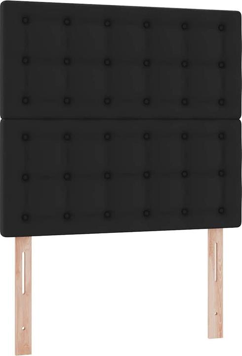 Image du produit VidaXL Lit Ottoman avec matelas Noir 100x200 cm Similicuir (100 x 200 cm)