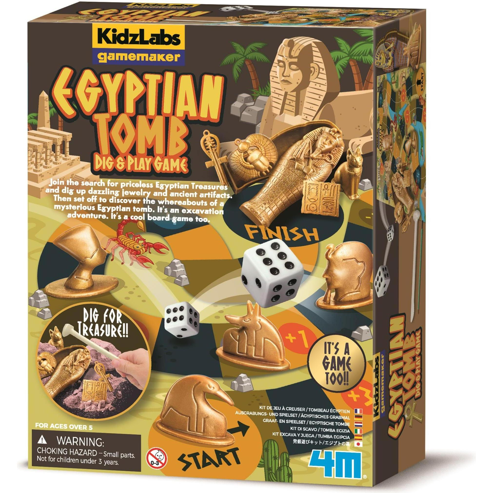 HCM Kinzel KidzLabs - Ausgrabungs- und Spielset / Ägyptisches Grabmahl (Spanisch, Englisch, Deutsch)