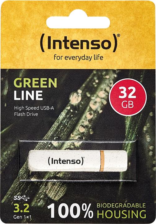 Produktbild Intenso USB-Stick 32GB USB 3.2 Gen1x1 Green Line retail (32 GB, USB-A)