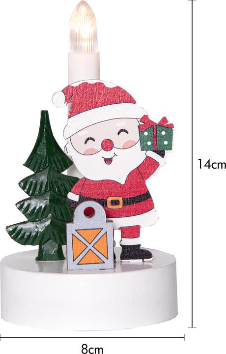 Image du produit Star Trading LED-Innendekoration "Billy", Tanne/Santa, Timer