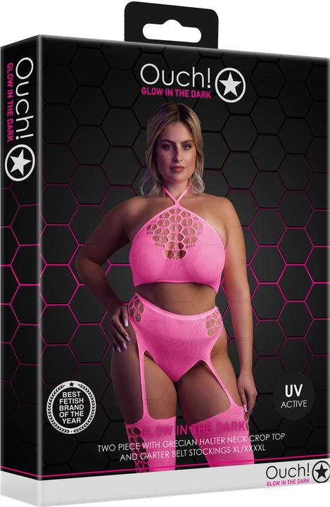 Actual product image Ouch! Two Piece with Crop Top and Stockings