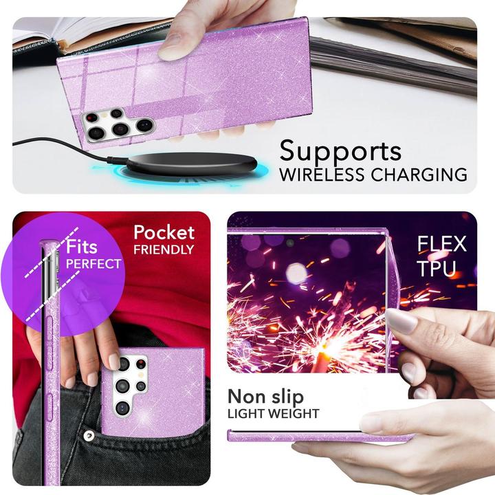 Image du produit Nalia Étui hybride pailleté (Samsung Galaxy S24 Ultra)