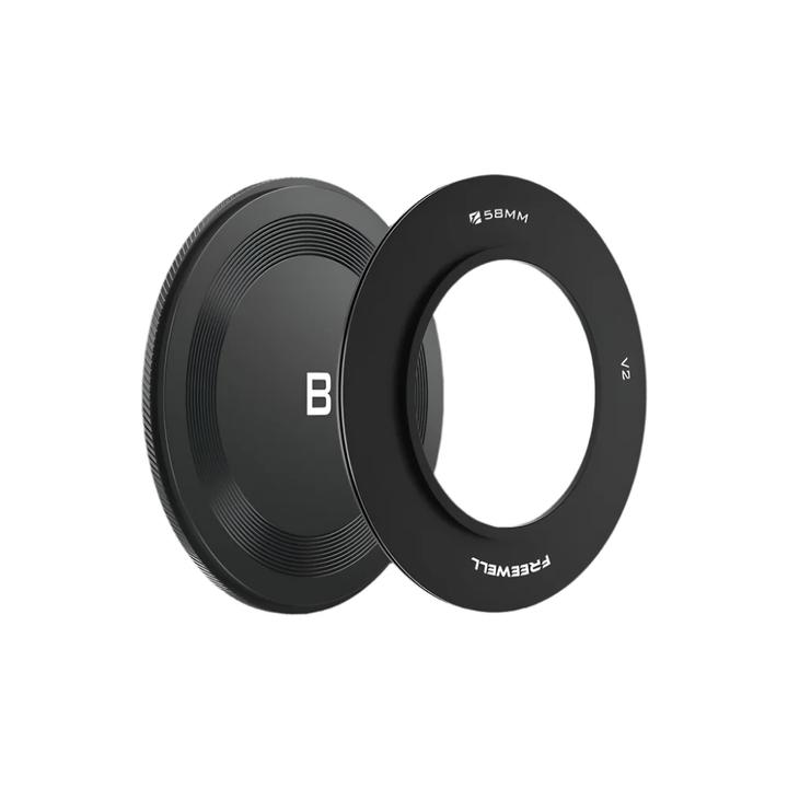Freewell FW-V2-SU58+BC V2 Series 58mm Adapter Ring with Lens Cap (Objektivfilter Adapter)