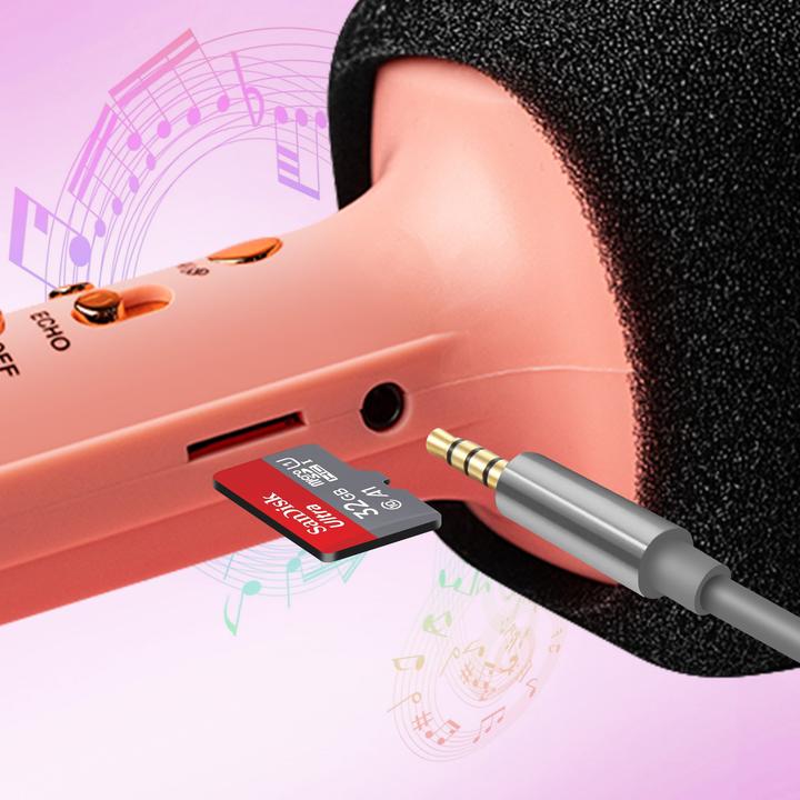 Produktbild Maxlife Bluetooth-Mikrofon mit Lautsprecher MXBM-600 rosa