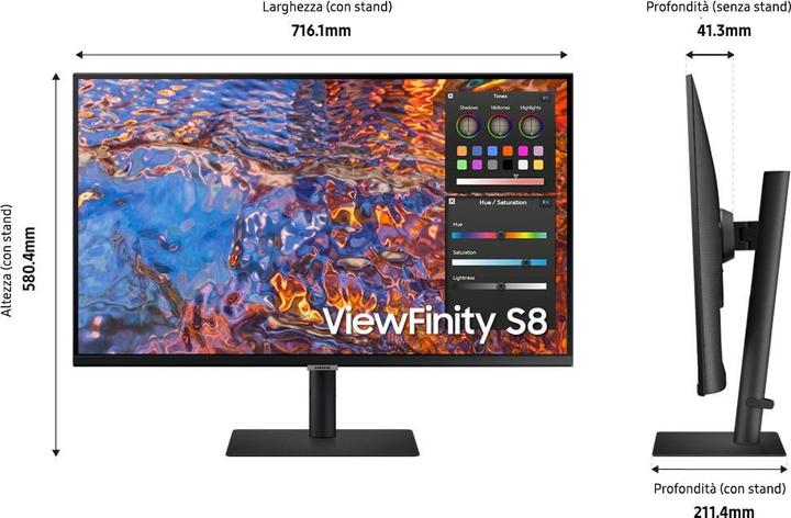 Image du produit Samsung ViewFinity S8 S80PB (3840 x 2160 pixels, 32")