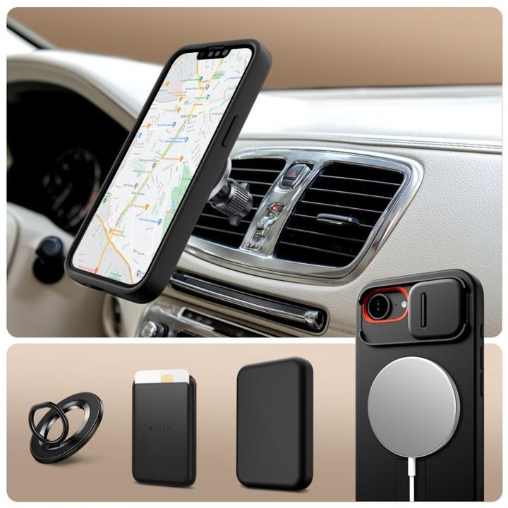 Produktbild Tech-Protect Kevlar Aura MagSafe Case für iPhone 16e - Schwarz (Apple iPhone 16e)