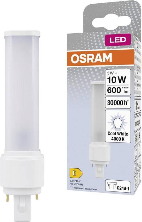 Image du produit Osram Dulux D (G24d-1, 5 W, 600 lm, 1 x, E)