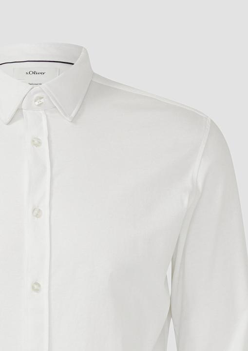 Immagine prodotto s.Oliver Hemd Tailored Fit: Jersey-Hemd aus Baumwollstretch (38)